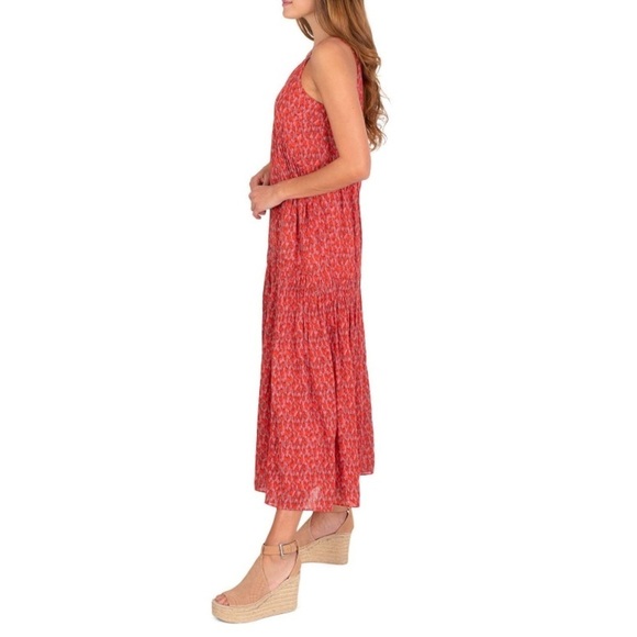 (XXL)- Joie Bondi Sleeveless Animal Print Maxi Dress- Tea Rose - Picture 12 of 12